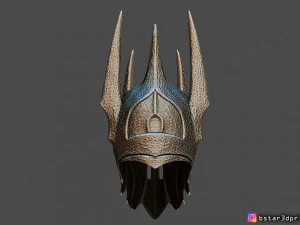 sauron helmet - lord of the rings 3d print model 3D Print Model