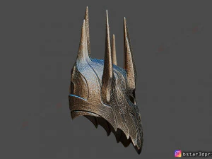 sauron helmet - lord of the rings 3d print model 3D Print Model