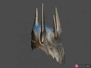 sauron helmet - lord of the rings 3d print model 3D Print Model