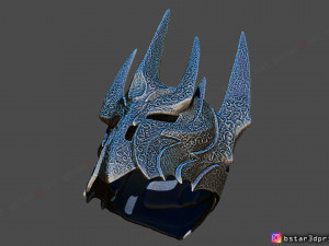 sauron helmet - lord of the rings 3d print model 3D Baskı Modeli