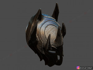 sauron helmet - lord of the rings 3d print model 3D Baskı Modeli