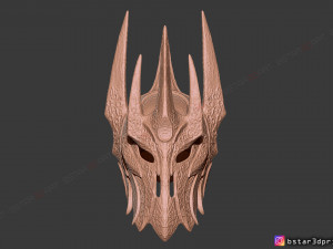 sauron helmet - lord of the rings 3d print model 3D Baskı Modeli