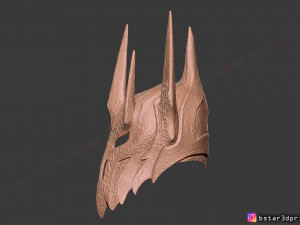 sauron helmet - lord of the rings 3d print model 3D Baskı Modeli