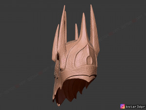 sauron helmet - lord of the rings 3d print model 3D Baskı Modeli
