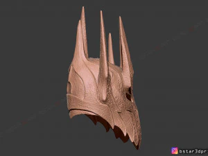 sauron helmet - lord of the rings 3d print model 3D Print Model