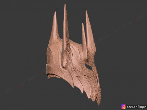 sauron helmet - lord of the rings 3d print model 3D Baskı Modeli