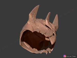 sauron helmet - lord of the rings 3d print model 3D Baskı Modeli