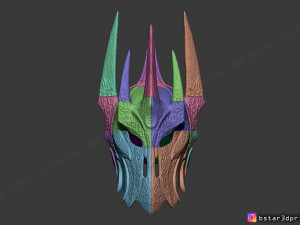 sauron helmet - lord of the rings 3d print model 3D Baskı Modeli