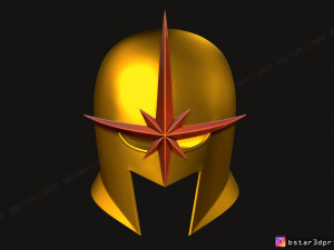 nova prime helmet - marvel costumes 3d print model Modelo de impresión 3D