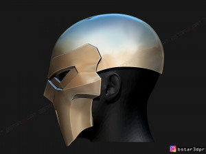 phantasm helmet - casey jones mask scale 11 for cosplay 3Dプリントモデル