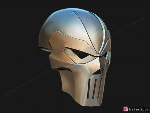 phantasm helmet - casey jones mask scale 11 for cosplay 3Dプリントモデル