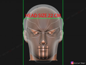phantasm helmet - casey jones mask scale 11 for cosplay 3Dプリントモデル