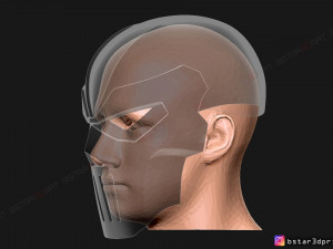 phantasm helmet - casey jones mask scale 11 for cosplay 3Dプリントモデル