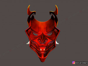 shan hai scrolls jhin mask - jhin god - league of legends 3d print model Modèles 3D en vedette