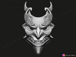 shan hai scrolls jhin mask - jhin god - league of legends 3d print model Modèles 3D en vedette