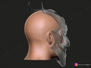 shan hai scrolls jhin mask - jhin god - league of legends 3d print model Modèles 3D en vedette