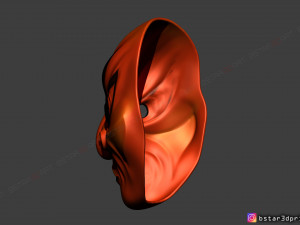 japanese bugaku mask - devil mask -halloween cosplay 3d print model Model do druku 3D