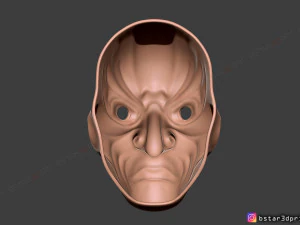 japanese bugaku mask - devil mask -halloween cosplay 3d print model 3D Print Model