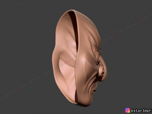 japanese bugaku mask - devil mask -halloween cosplay 3d print model Model do druku 3D
