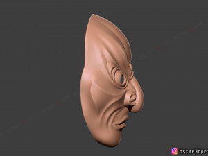 japanese bugaku mask - devil mask -halloween cosplay 3d print model Model do druku 3D