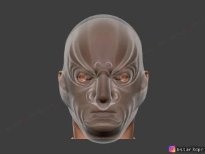 japanese bugaku mask - devil mask -halloween cosplay 3d print model 3D Print Model