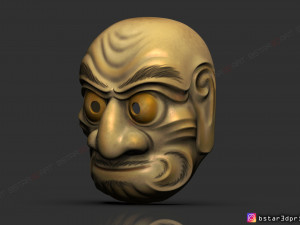 kumasaka mask - noh mask - japanese mask - halloween cosplay 3D 打印模型