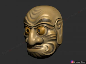 kumasaka mask - noh mask - japanese mask - halloween cosplay 3D Print Model