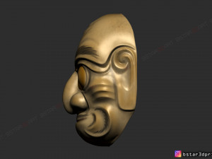 kumasaka mask - noh mask - japanese mask - halloween cosplay 3D 打印模型