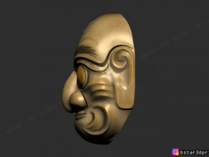 kumasaka mask - noh mask - japanese mask - halloween cosplay 3D Print Model