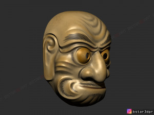 kumasaka mask - noh mask - japanese mask - halloween cosplay 3D 打印模型