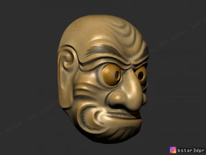 kumasaka mask - noh mask - japanese mask - halloween cosplay 3D Print Model