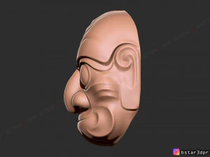 kumasaka mask - noh mask - japanese mask - halloween cosplay 3D Print Model