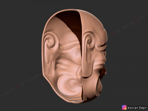 kumasaka mask - noh mask - japanese mask - halloween cosplay 3D 打印模型
