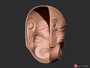 kumasaka mask - noh mask - japanese mask - halloween cosplay 3D Print Model