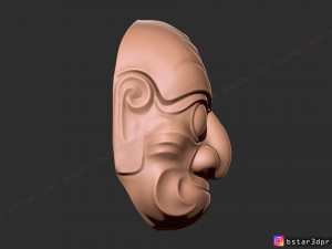 kumasaka mask - noh mask - japanese mask - halloween cosplay 3D 打印模型