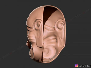 kumasaka mask - noh mask - japanese mask - halloween cosplay 3D Print Model