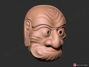 kumasaka mask - noh mask - japanese mask - halloween cosplay 3D 打印模型