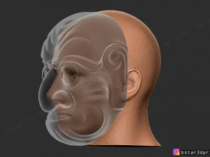 kumasaka mask - noh mask - japanese mask - halloween cosplay 3D Print Model