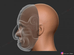 kumasaka mask - noh mask - japanese mask - halloween cosplay 3D 打印模型
