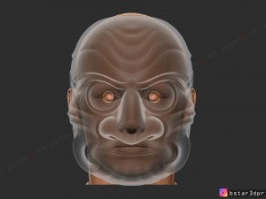 kumasaka mask - noh mask - japanese mask - halloween cosplay 3D 打印模型