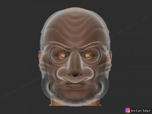 kumasaka mask - noh mask - japanese mask - halloween cosplay 3D Print Model