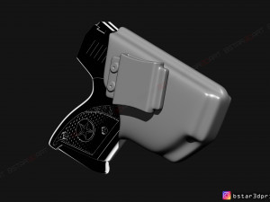 the holster for bond pullpup 3d print model 3D 打印模型
