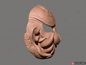 japanese lion mask - devil mask - hannya mask - halloween cosplay Modèles 3D en vedette