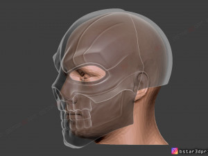 black mask - dc comics cosplay 3d print model Model do druku 3D