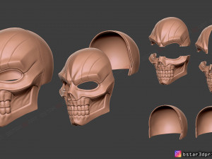 black mask - dc comics cosplay 3d print model Model do druku 3D