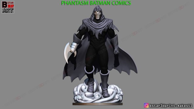 phantasm batman comics 3d print model 3D प्रिंट मॉडल .c4d .max .obj .3ds .fbx .stl .blend 
