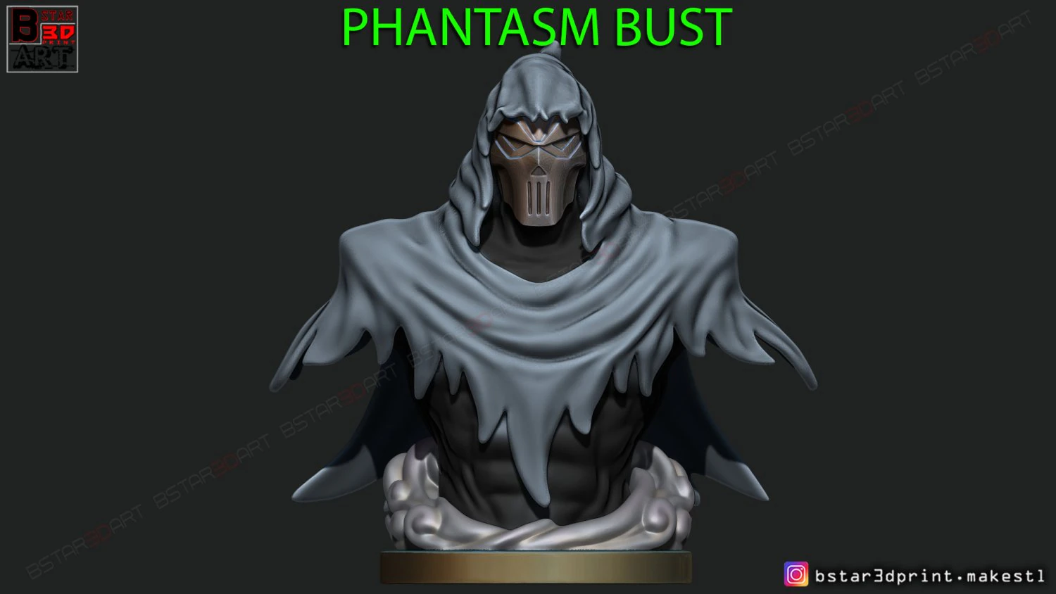 phantasm bust - phantasm batman dc comics 3D Print Model .c4d .max .obj .3ds .fbx .stl .blend 