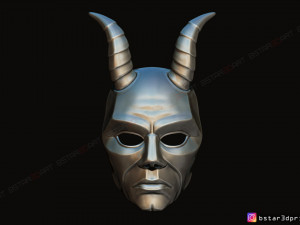 krampus devil mask - satan mask - demon mask halloween 3d print model 3D Print Model