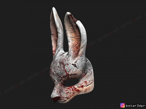 the huntress mask from dead by daylight - the rabbit mask for halloween cosplay Modelo de Impressão 3D