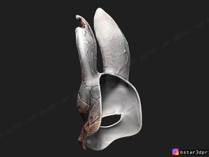 the huntress mask from dead by daylight - the rabbit mask for halloween cosplay Modelo de Impressão 3D